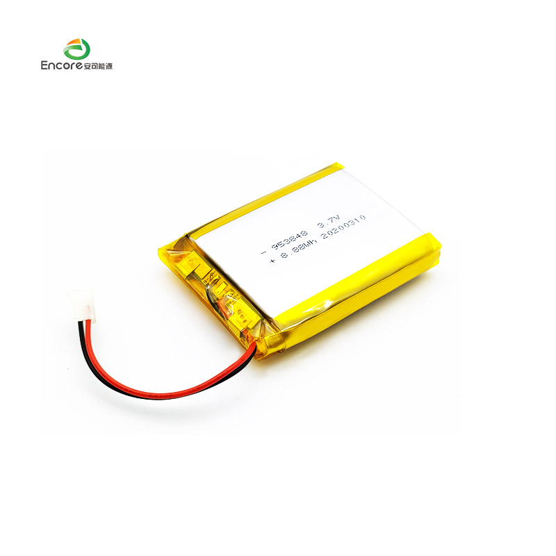 953848 2400mAh 3.7v rechargeable lipo cell