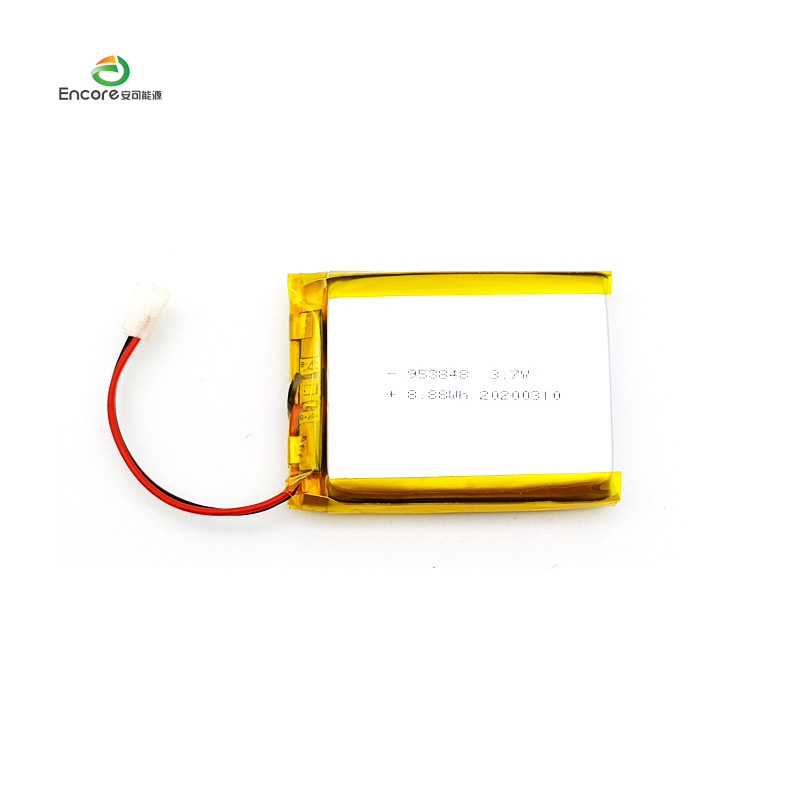 953848 2400mAh 3.7v rechargeable lipo cell